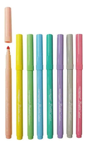 Keyroad Fiber Marker Pastel X8 1