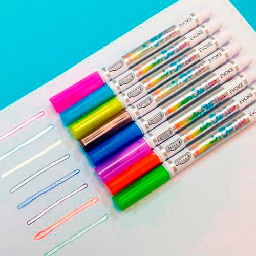 Artistic Marker Set BRW Evoke X8 Colors Outline 1