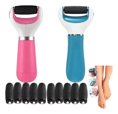 Shop Exfoliator for Feet USB Wireless + 10 Replacement Heads 0