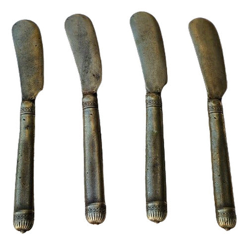 Set of 30 Aged Bronze Spreading Knives 13 cm 0