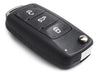 Keyfad Volkswagen Gol Trend, Fox, Suran Carcass + 3 Buttons Key LED Solid HU66 7