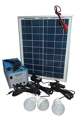 Kit  Solar Solar Con Inversor 220v/ 100w, Sistema Emergencia 2