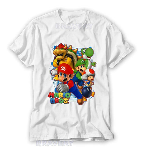 Bravery Mario Bros - Bowser Peach Peach T-Shirt 1