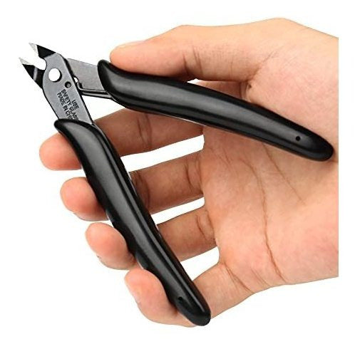 Boenfu Wire Cutters Zip Tie Cutters Micro Flush Cutter 1pcs 5 Inch Precision Wire Clippers Hobby Snips Small Side Cutting Pliers For Jewelry Making, Electronics | Black 4