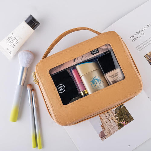 Fans·Jy Transparent Makeup Bags with Zipper 1