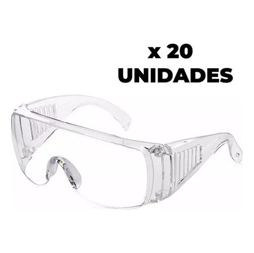 BAPORSA Safety Glasses Protection Clear Pack of 20 Units 1