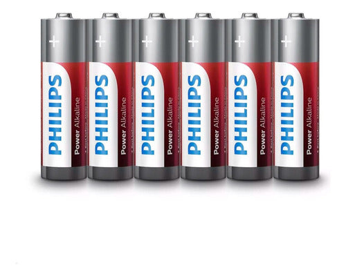 Philips Alkaline Batteries AAA (6 Pack) LR03P2B/97 0