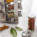 D+M Bazar Rotating Spice Rack 12 Stainless Steel Square 5