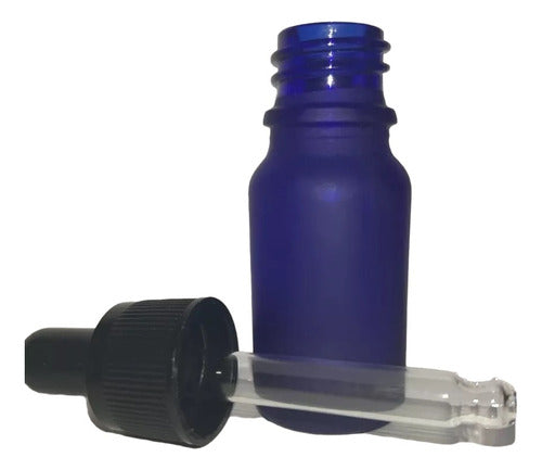 Impofra Blue Frosted Glass Bottle 30ml with Dropper Pack of 30 0