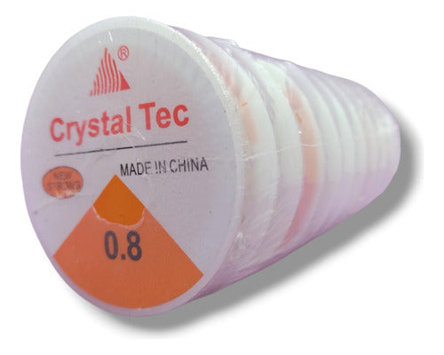 Crystal Tec Elastic Line 0.8 Mm X 10 M - Pack of 10 Rolls 1