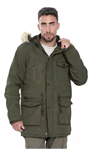 Parka - Campera Hombre Gabardina Forrada Authentic Apparel 6