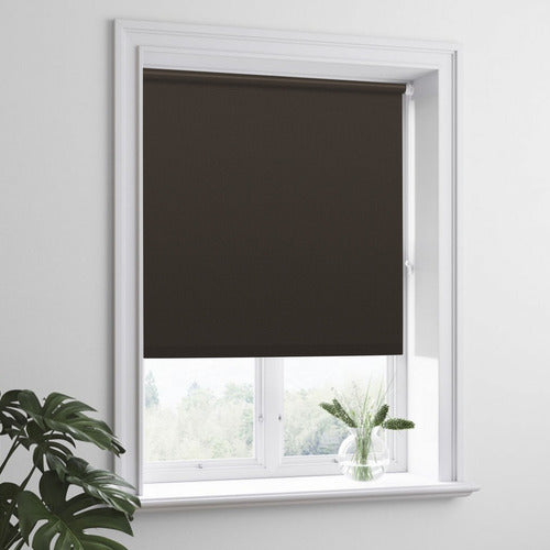 Haussman Roller Blackout Curtain Chocolate 160x220 2