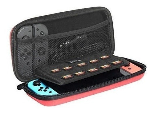 AmazonBasics Carrying Case For Nintendo Switch Red 0