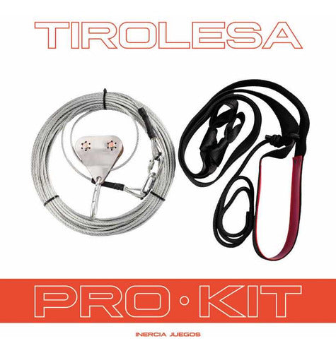 Tirolesa Pro-kit 25mts 1