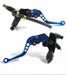 Vaimaca Motos Adjustable Brake and Clutch Levers - Hydraulic - Blue 0