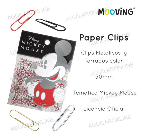 Mooving Mickey Mouse Paper Clips 50mm Disney 1