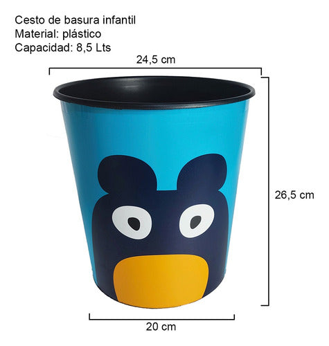 Bz3 Plastic Garbage Bin 8.5 Liters for Kids 1