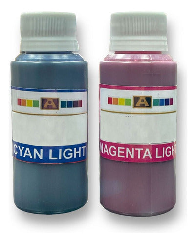 Tinta Sublimacion Cyan Light Magenta Light 100ml Pack 2 0