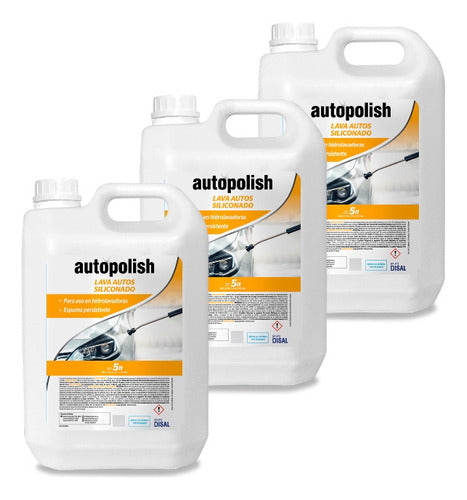 Autopolish Pack X 3 Lava Auto Premium Hidrolavadora X 5 Lts 0