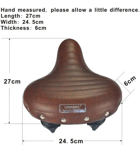 Brown Upanbike Bicycle Seat 1