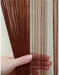 Set of 2 Fringed Curtain Panels Glass Thread Room Divider Decorations 2x2m 36