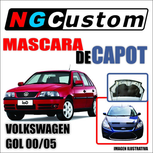 MYC TAPICERIA Mascara De Capot Volkswagen Gol 00/05 En Ecocuero 1