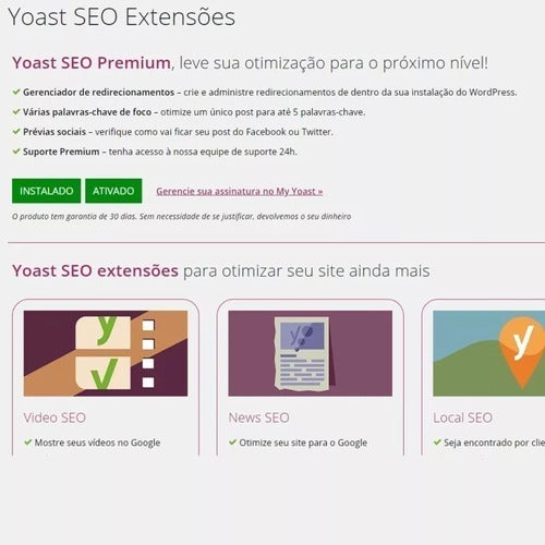 Yoast Seo Premium - Licença Original - Ativação Imediata 2