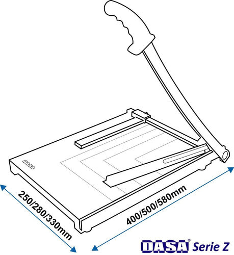 Dasa Lever Guillotine Paper Cutter 30x40 cm Wood Base Z3 1