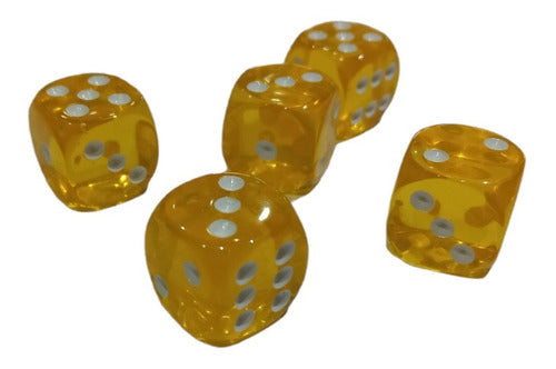 PMCVENTAS Colorful Transparent Acrylic Dice - Price for 25 Dice 1