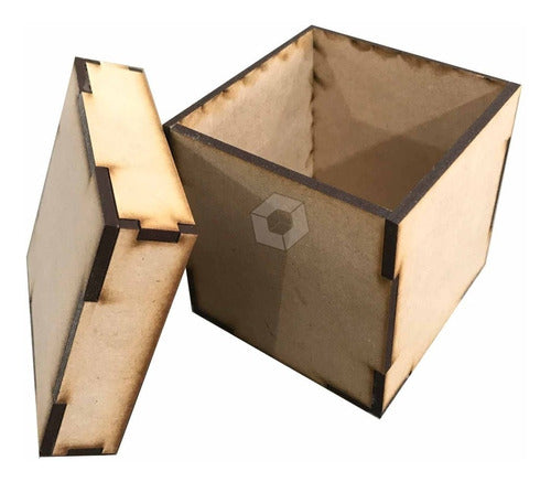 Pack of 10 8cm Cube Boxes, Fibrofacil 0