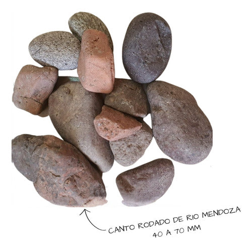 Piedra Canto Rodado De Rio Mendoza 40/70 - Hanasono 1