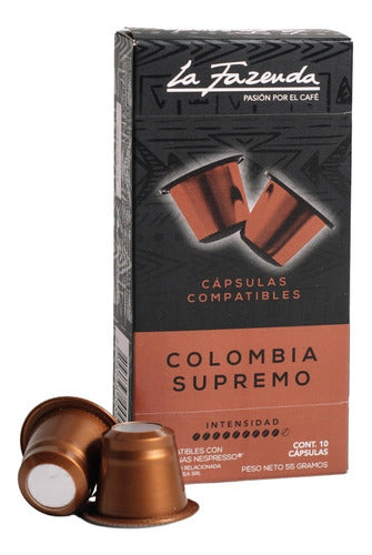 Cápsulas Compatible C/ Nespresso Colombia Supremo La Fazenda 0