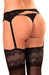 Malena Fantasy Lingerie Suspender Belt and Stockings Set 3