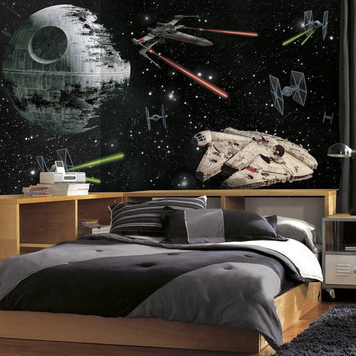 Vinilo Decorativo Pared [1c41qql4] Star Wars 3.2x1.8 Metros 0