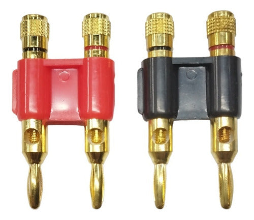 Doble Plug Banana Dorado 2