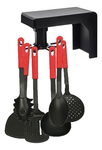 LG Home Rotating Utensil Holder + 6 Piece Menage Set 0