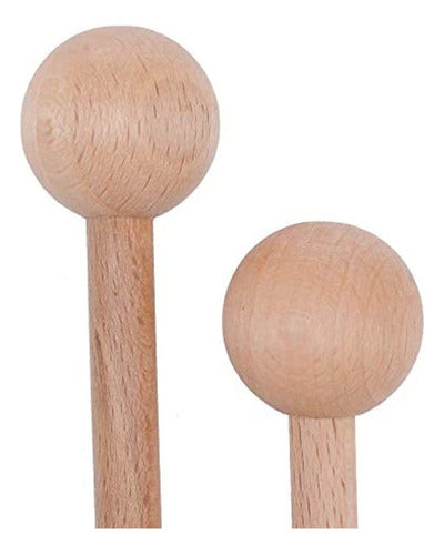 Mooca 2 Pares De Mazos De Madera, Palos De Percusión Para Glockens 4