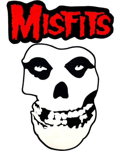 ADR Patches Misfits Set Jacket Back Embroidered Skull Punk 0