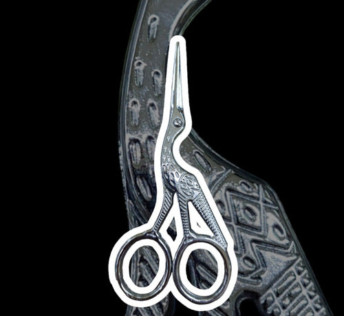 Shiny Swan Shaped Metal Scissors - Beautiful Office Scissors 0