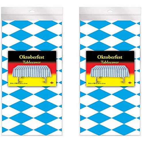 Beistle Plastic Oktoberfest Table Covers 2 Piece German Part 1