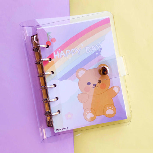 Milo Store A6 Transparent 6-Ring Binder/Planner 1