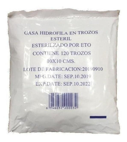 Gasa Estéril 10x10 120 Trozos (pack X 10 Sobres) 1