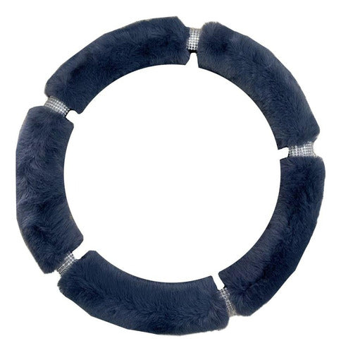 JC Plush Steering Wheel Cover with Rhinestones - Gol Voyage Polo Trend 0