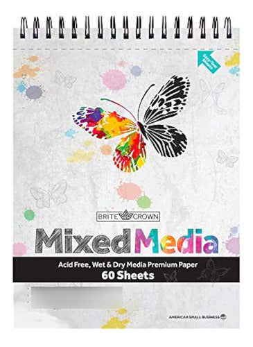 Brite Crown Mixed Media Sketch Pad - Cuaderno De Bocetos De 0