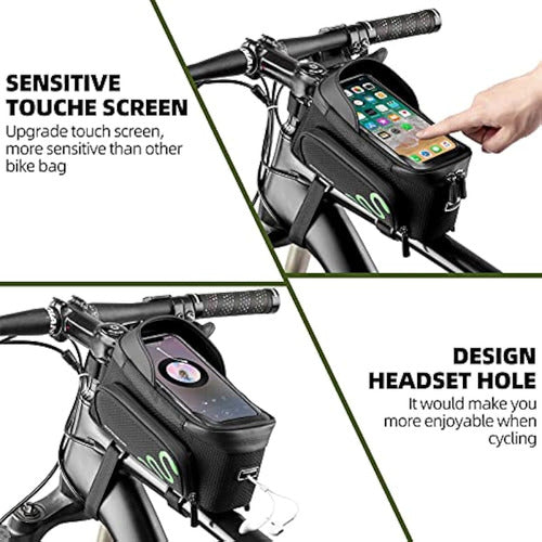 Rockbros Bike Frame Bag with Phone Mount 4