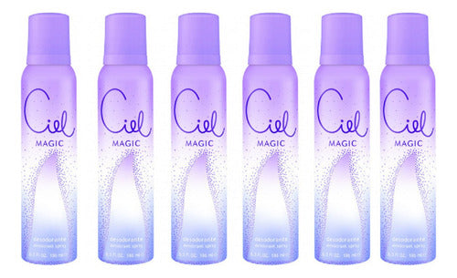 Ciel Magic Woman Deo 186ml Pack X6 Deodorant Combo 0