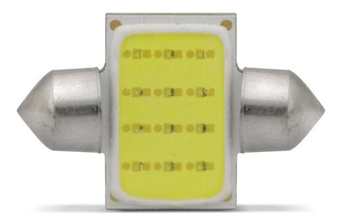 Lâmpada Led Torpedo Cob 12 Chips 31mm Placa Teto Porta Malas 0