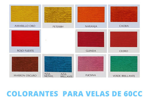 Kit De 4 Colorantes Para Velas De 60cc Cada Uno 1