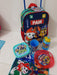 Paw Patrol Complete Set, Blue and Pink Wheeled Backpack 1