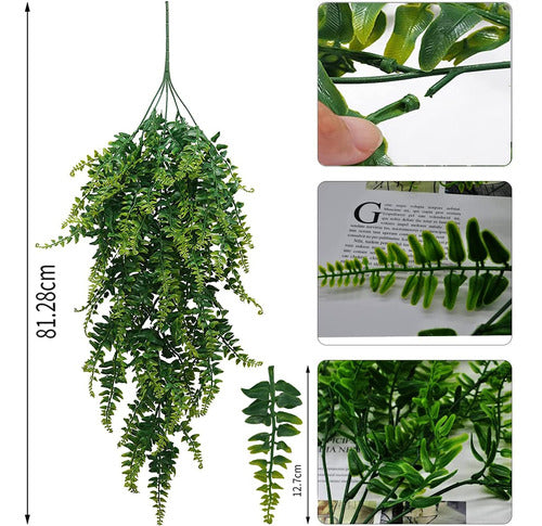 Planta Colgante Sintética, 4 Piezas Plantas Artificiales Y A 1